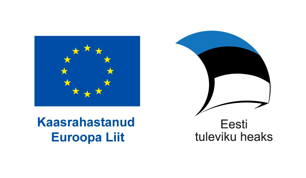Euroopa Liidu kaasrahastuse logo; vasaku EL lipp, paremal Eesti lipp